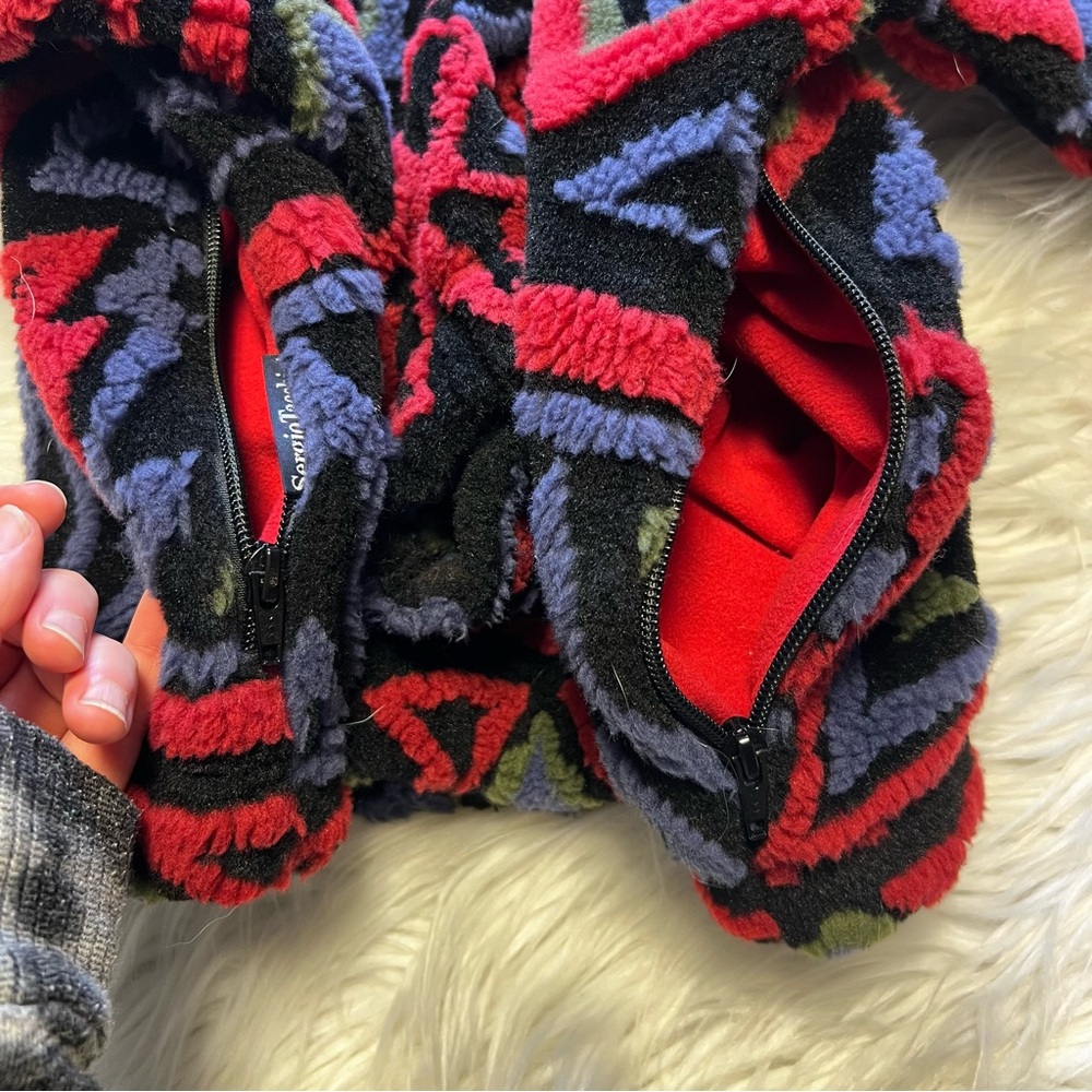 Sergio Tacchini Vintage fleece made in Italy textured sweater - Picture 3 of 16